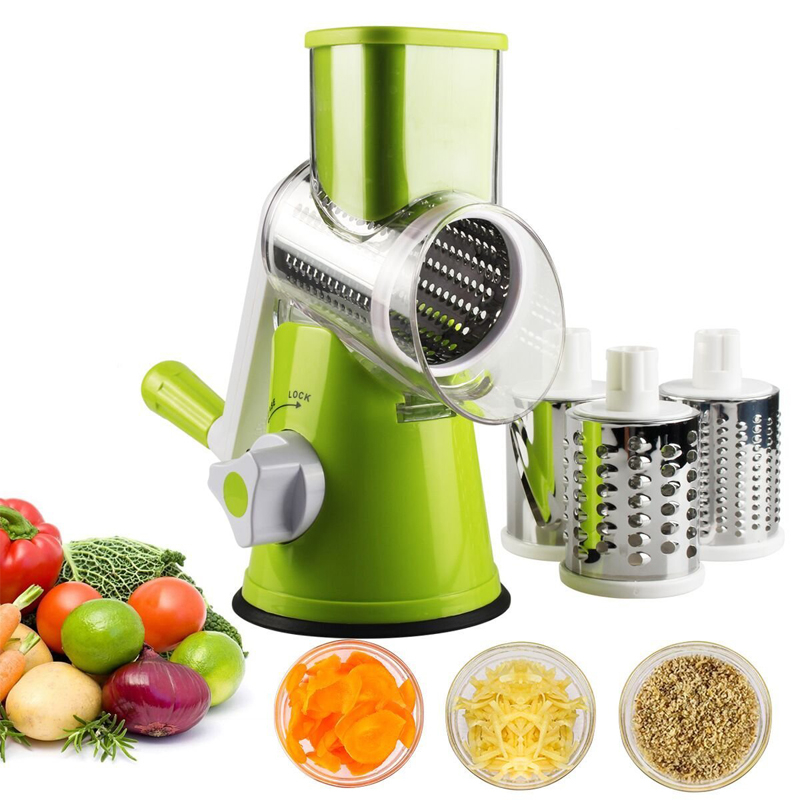 Cheese Grater Box - LMETJMA Manual Rotary Groente Slicer Cutter
