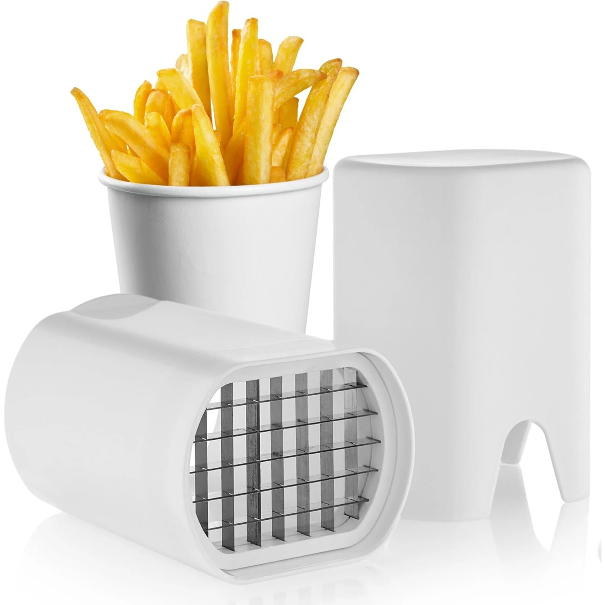 Kitchen Gadgets Luxury - Wit frietsnijder Gereedschap Voedsel- en groenteversnipperaar