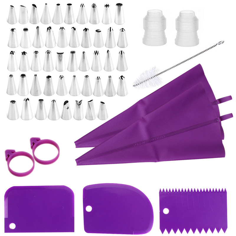 Quality Kitchen Gadgets - Set spuitzakken en spuitmondjes van roestvrij
