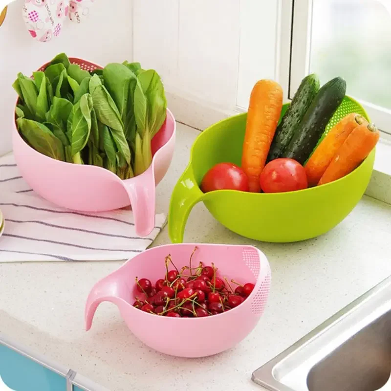 Kitchen Gadgets Rice Filter - Fruit Groente Kom Afdruiprek Reinigingsgereedschap Rijst