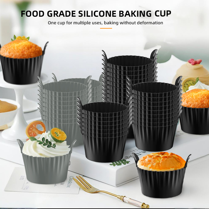 Air Fryer Accessories - 4 stuks/6 stuks siliconen eierhouder, antiaanbak,
