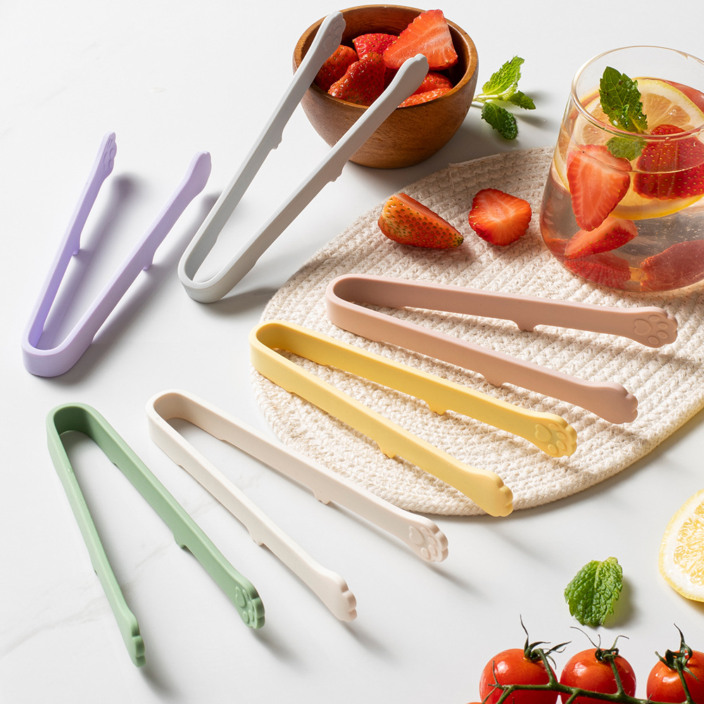 Quality Kitchen Gadgets - Leuke Kat Poot Siliconen Voedseltangen Veelkleurige
