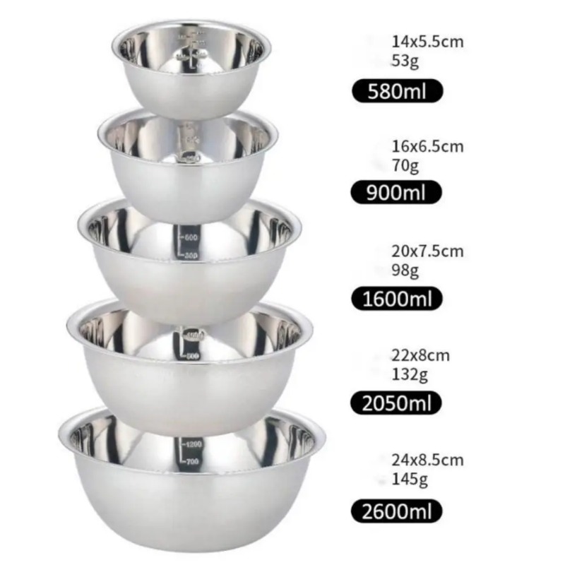 Kitchen Gadgets You Need - Roestvrijstalen mengkommen Draagbare keuken Koken Nestelen