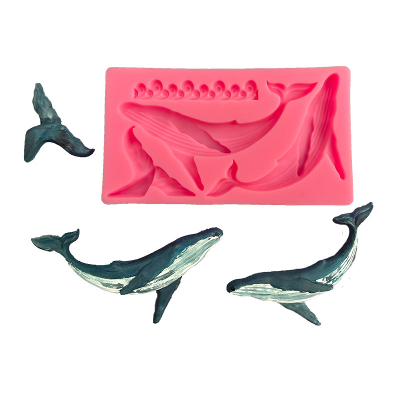 Quality Kitchen Gadgets - Diy walvis siliconen schimmel oceaan serie
