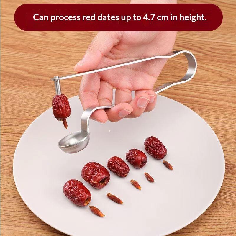 Cherry Pitter Tool - RVS dadelontpitter, rode zaadverwijderaar, keukenhulp voor