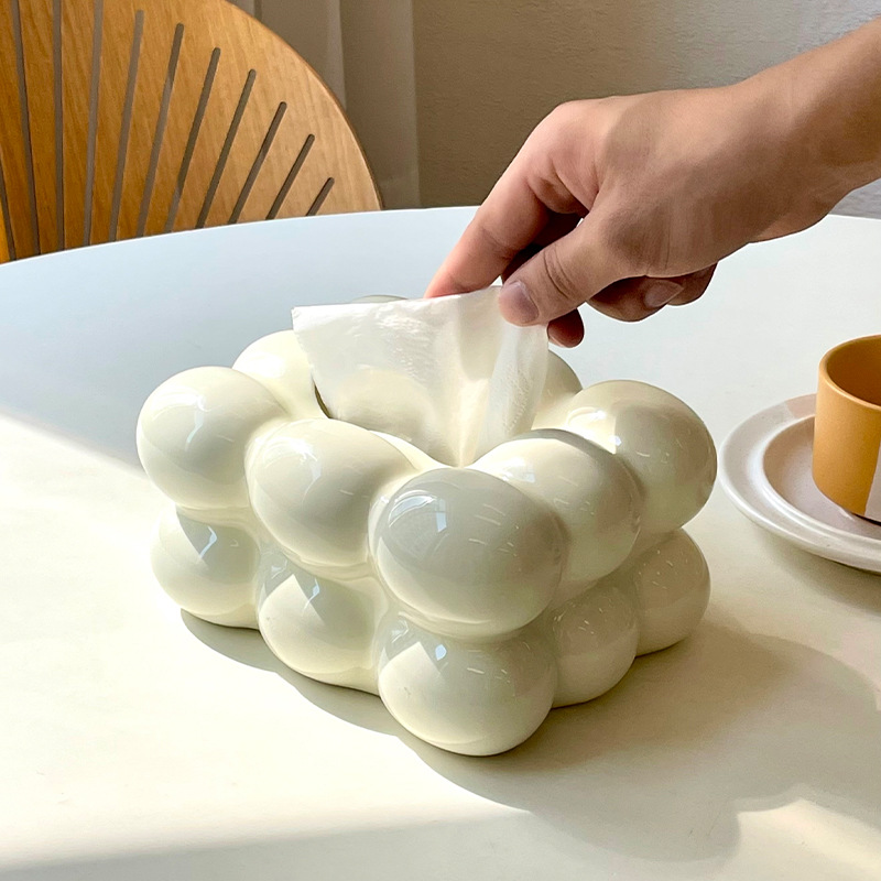 Kitchen Gadgets Luxury - Lichte luxe tissuebox Keramische tissuebox Geschikt