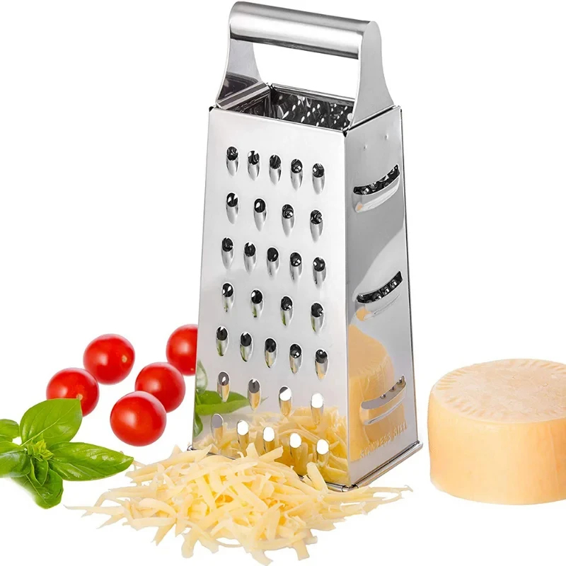 Cheese Grater Box - RVS 4-zijdige messen huishoudelijke rasp met