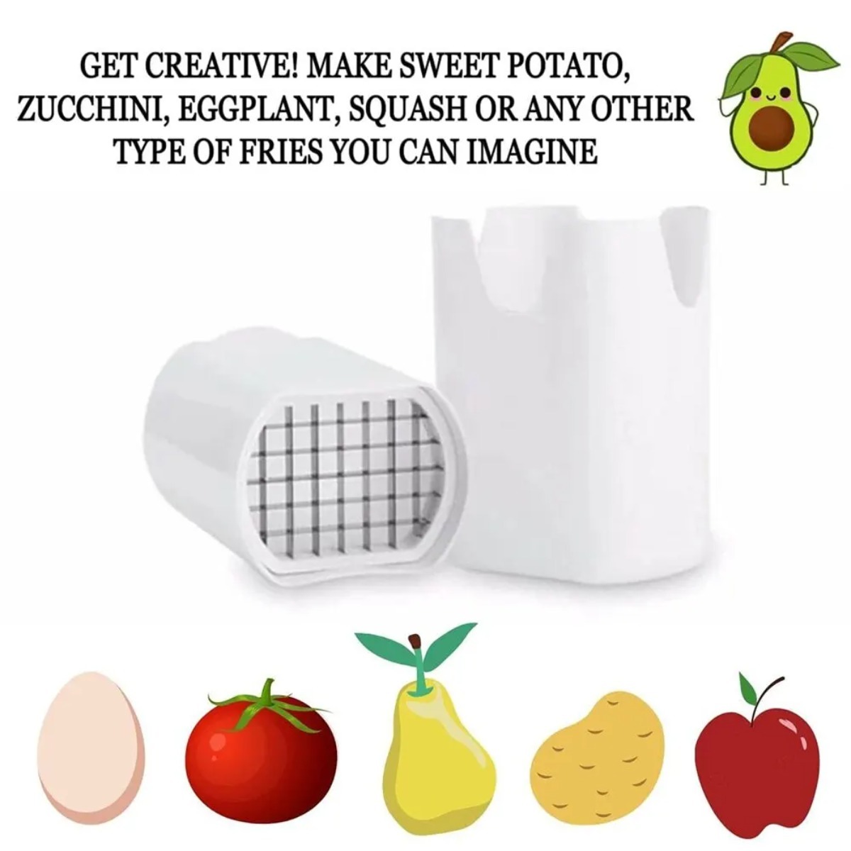 Wit frietsnijder Gereedschap V - Kitchen Gadgets Luxury recensie en prijs