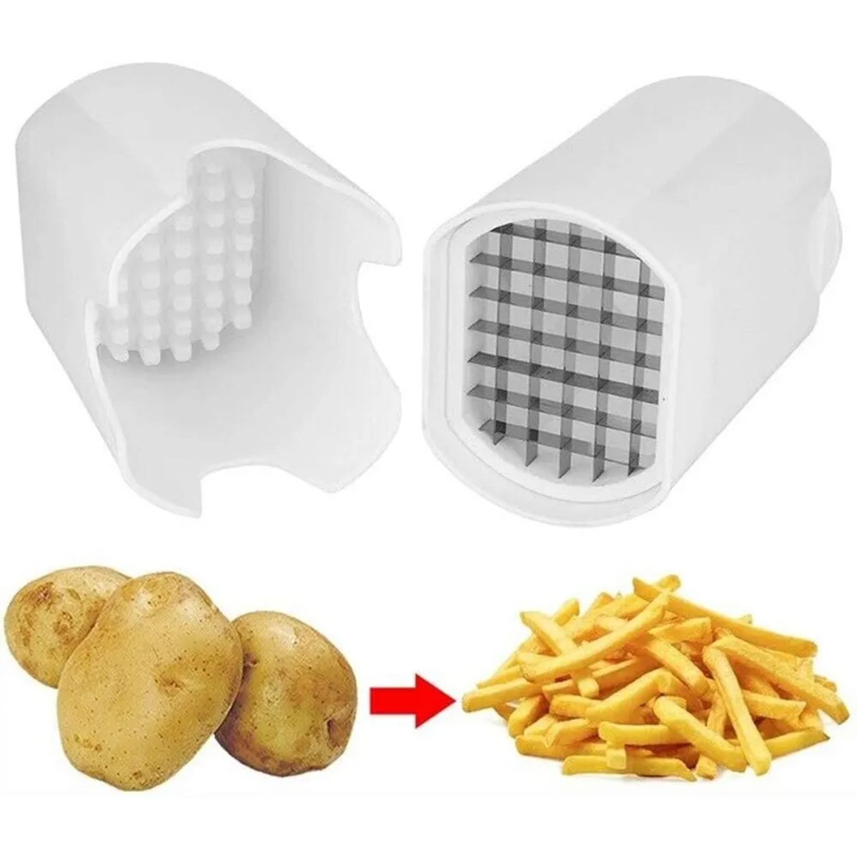 Wit frietsnijder Gereedschap V - Kitchen Gadgets Luxury recensie en prijs
