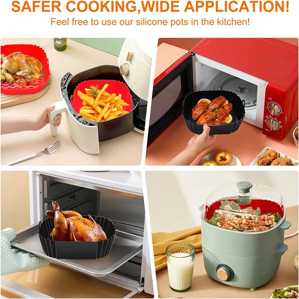 1PC Herbruikbare Airfryer Pan  - Air Fryer Accessories recensie en prijs