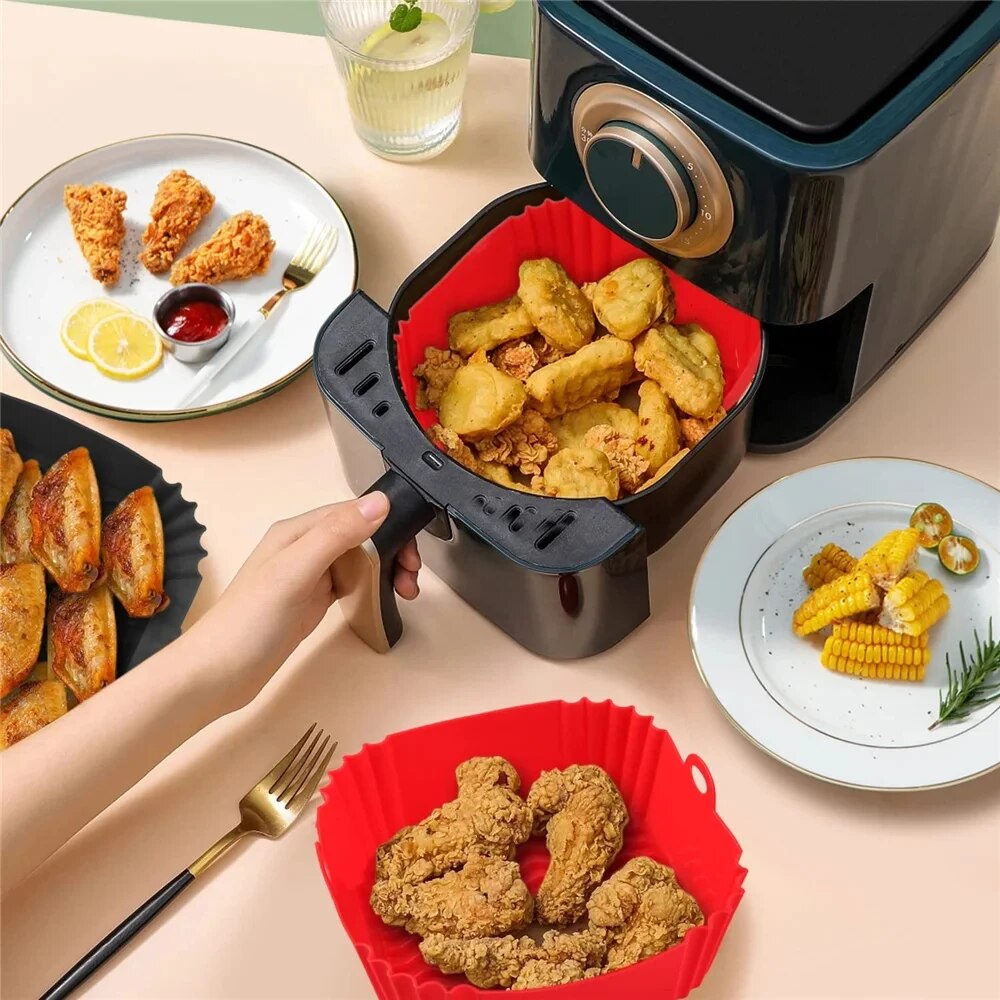 1PC Herbruikbare Airfryer Pan  - Air Fryer Accessories recensie en prijs