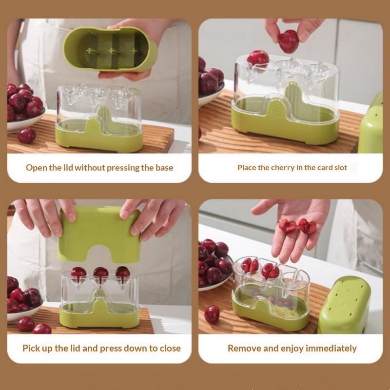 Multi-slot kersen- en olijveno - Cherry Pitter Tool recensie en prijs