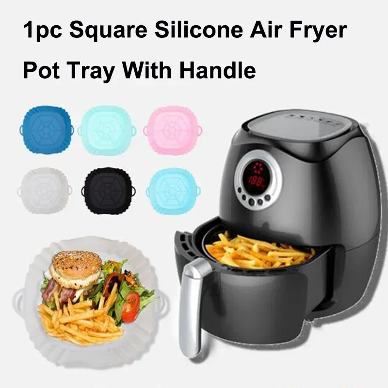 1PC siliconen luchtfriteuseman - Air Fryer Accessories recensie en prijs