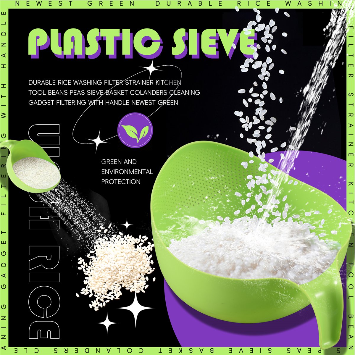 A45I Rijstwasfilter Zeef Keuke - Kitchen Gadgets Rice Filter recensie en prijs